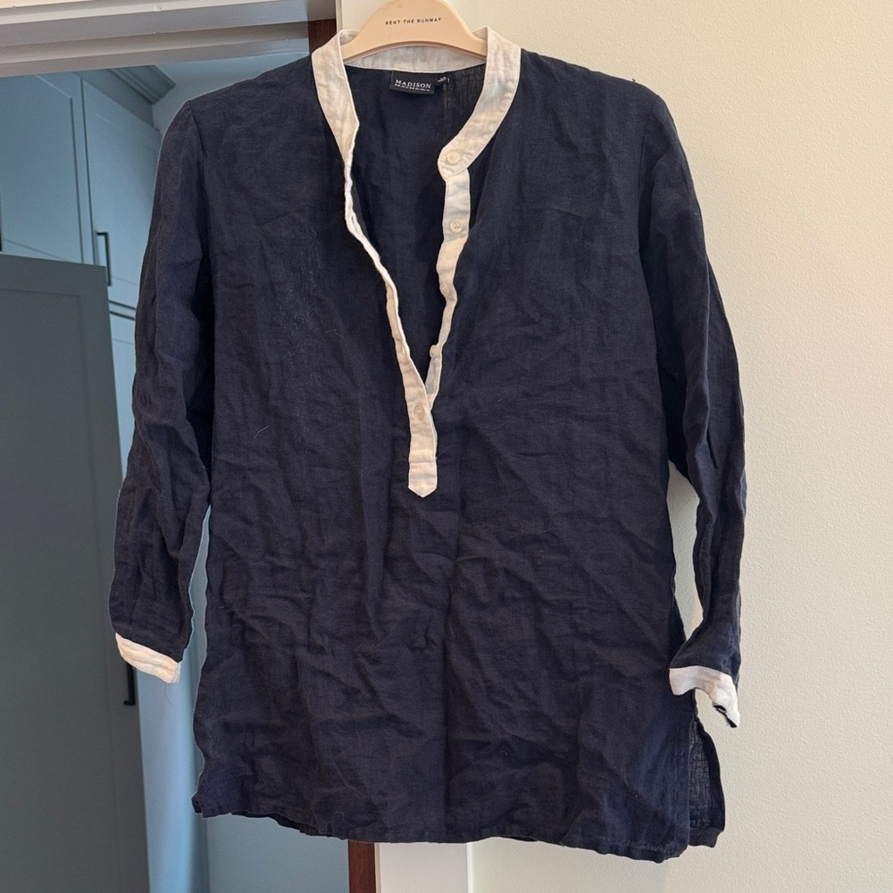 Madison Mathews Relaxed Fit Button Up